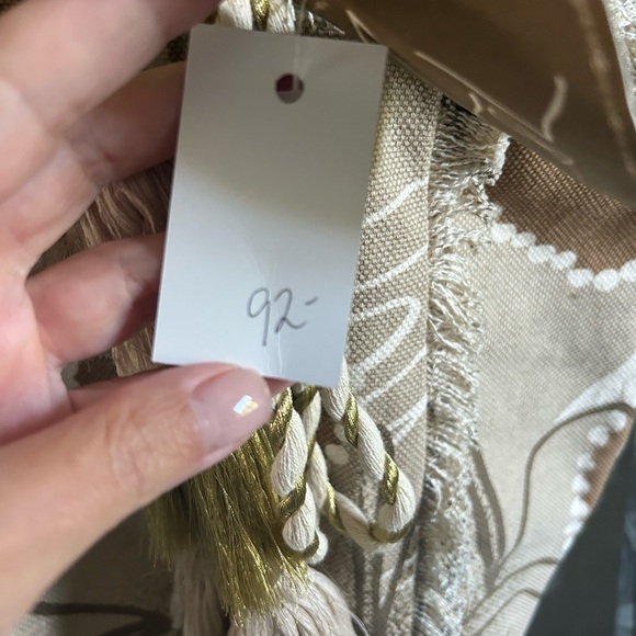 Artisan Fringed Tote Bag - Brown and Cream - Picture 10 of 11